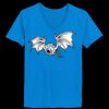 Ladies’  Junior Fine Jersey V-Neck Longer Length T-Shirt Thumbnail
