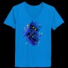 Ladies’  Junior Fine Jersey V-Neck Longer Length T-Shirt Thumbnail
