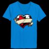 Ladies’  Junior Fine Jersey V-Neck Longer Length T-Shirt Thumbnail