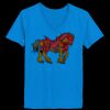 Ladies’  Junior Fine Jersey V-Neck Longer Length T-Shirt Thumbnail