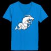 Ladies’  Junior Fine Jersey V-Neck Longer Length T-Shirt Thumbnail