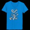 Ladies’  Junior Fine Jersey V-Neck Longer Length T-Shirt Thumbnail