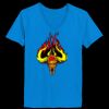 Ladies’  Junior Fine Jersey V-Neck Longer Length T-Shirt Thumbnail