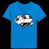Ladies’  Junior Fine Jersey V-Neck Longer Length T-Shirt Thumbnail