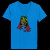 Ladies’  Junior Fine Jersey V-Neck Longer Length T-Shirt Thumbnail