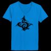 Ladies’  Junior Fine Jersey V-Neck Longer Length T-Shirt Thumbnail