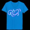 Ladies’  Junior Fine Jersey V-Neck Longer Length T-Shirt Thumbnail