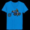 Ladies’  Junior Fine Jersey V-Neck Longer Length T-Shirt Thumbnail
