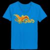 Ladies’  Junior Fine Jersey V-Neck Longer Length T-Shirt Thumbnail
