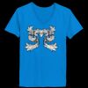Ladies’  Junior Fine Jersey V-Neck Longer Length T-Shirt Thumbnail