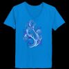 Ladies’  Junior Fine Jersey V-Neck Longer Length T-Shirt Thumbnail