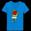 Ladies’  Junior Fine Jersey V-Neck Longer Length T-Shirt Thumbnail