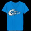 Ladies’  Junior Fine Jersey V-Neck Longer Length T-Shirt Thumbnail