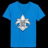Ladies’  Junior Fine Jersey V-Neck Longer Length T-Shirt Thumbnail
