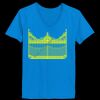 Ladies’  Junior Fine Jersey V-Neck Longer Length T-Shirt Thumbnail