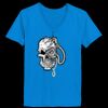 Ladies’  Junior Fine Jersey V-Neck Longer Length T-Shirt Thumbnail