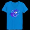 Ladies’  Junior Fine Jersey V-Neck Longer Length T-Shirt Thumbnail