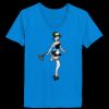 Ladies’  Junior Fine Jersey V-Neck Longer Length T-Shirt Thumbnail
