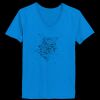 Ladies’  Junior Fine Jersey V-Neck Longer Length T-Shirt Thumbnail