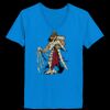 Ladies’  Junior Fine Jersey V-Neck Longer Length T-Shirt Thumbnail