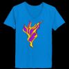 Ladies’  Junior Fine Jersey V-Neck Longer Length T-Shirt Thumbnail