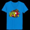 Ladies’  Junior Fine Jersey V-Neck Longer Length T-Shirt Thumbnail