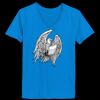 Ladies’  Junior Fine Jersey V-Neck Longer Length T-Shirt Thumbnail