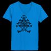 Ladies’  Junior Fine Jersey V-Neck Longer Length T-Shirt Thumbnail