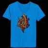 Ladies’  Junior Fine Jersey V-Neck Longer Length T-Shirt Thumbnail