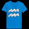 Ladies’  Junior Fine Jersey V-Neck Longer Length T-Shirt Thumbnail