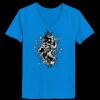 Ladies’  Junior Fine Jersey V-Neck Longer Length T-Shirt Thumbnail