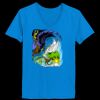 Ladies’  Junior Fine Jersey V-Neck Longer Length T-Shirt Thumbnail