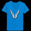 Ladies’  Junior Fine Jersey V-Neck Longer Length T-Shirt Thumbnail