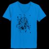 Ladies’  Junior Fine Jersey V-Neck Longer Length T-Shirt Thumbnail