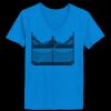 Ladies’  Junior Fine Jersey V-Neck Longer Length T-Shirt Thumbnail