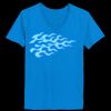 Ladies’  Junior Fine Jersey V-Neck Longer Length T-Shirt Thumbnail