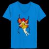 Ladies’  Junior Fine Jersey V-Neck Longer Length T-Shirt Thumbnail