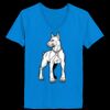Ladies’  Junior Fine Jersey V-Neck Longer Length T-Shirt Thumbnail