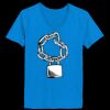 Ladies’  Junior Fine Jersey V-Neck Longer Length T-Shirt Thumbnail