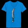 Ladies’  Junior Fine Jersey V-Neck Longer Length T-Shirt Thumbnail