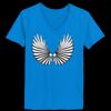 Ladies’  Junior Fine Jersey V-Neck Longer Length T-Shirt Thumbnail