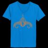 Ladies’  Junior Fine Jersey V-Neck Longer Length T-Shirt Thumbnail
