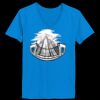 Ladies’  Junior Fine Jersey V-Neck Longer Length T-Shirt Thumbnail