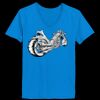 Ladies’  Junior Fine Jersey V-Neck Longer Length T-Shirt Thumbnail