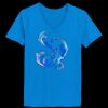 Ladies’  Junior Fine Jersey V-Neck Longer Length T-Shirt Thumbnail