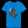 Ladies’  Junior Fine Jersey V-Neck Longer Length T-Shirt Thumbnail