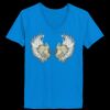 Ladies’  Junior Fine Jersey V-Neck Longer Length T-Shirt Thumbnail