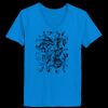 Ladies’  Junior Fine Jersey V-Neck Longer Length T-Shirt Thumbnail
