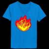Ladies’  Junior Fine Jersey V-Neck Longer Length T-Shirt Thumbnail