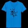 Ladies’  Junior Fine Jersey V-Neck Longer Length T-Shirt Thumbnail